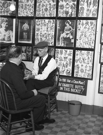 Harry Lawson's San Diego Tattoo Shop WWII