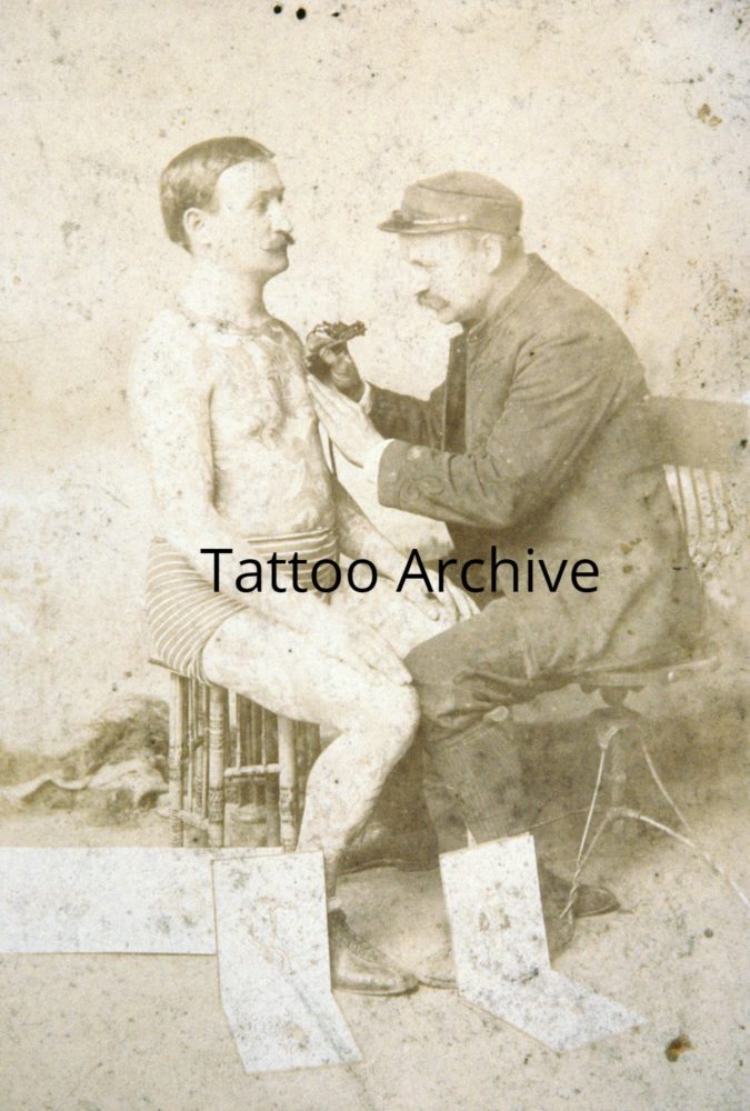 Norfolk tattooer Elmer Getchell tattooing Otto Schmidt