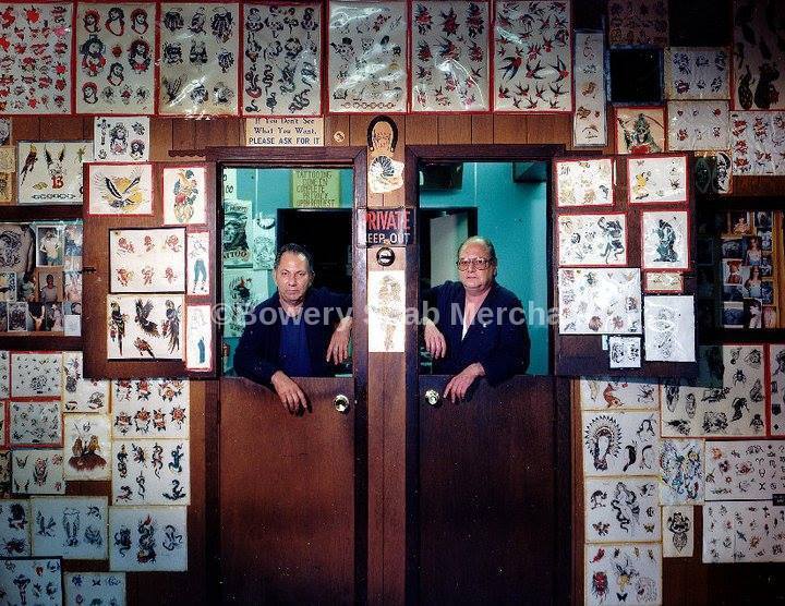 Stan and Walter Moskowitz in their Long Island Tattoo Shop