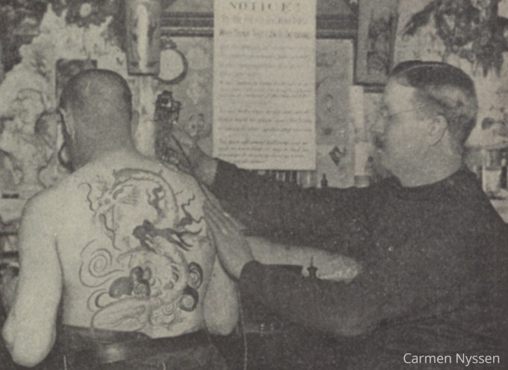 Sam O'Reilly Tattoiong. Buzzworthy Tattoo History