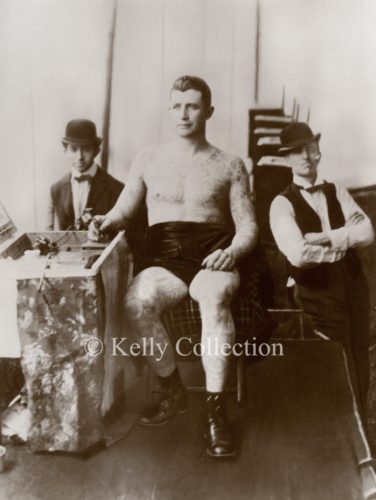 George Kelly aka Karlavagn, c. 1897-1900. (Karlavagn had retired from tattooing by the end of 1900). Photo courtesy of Kelly Collection.