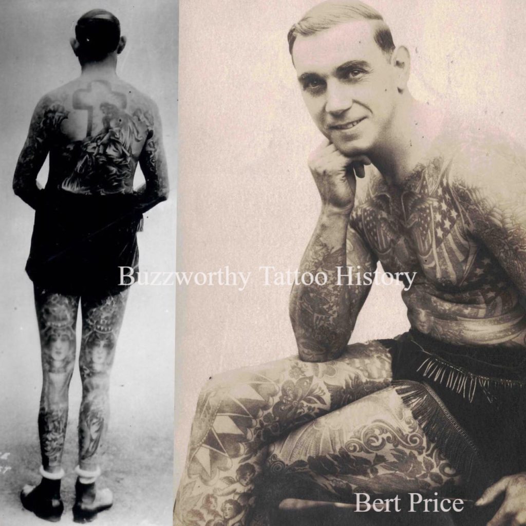 Bert Price, Al G. Barnes Circus Tattooed Man