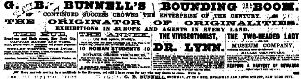 "Bunnel's Bounding Boom" 1881 Dec 24 Bunnell's Bounding Boom